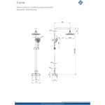 Душевая система наружного монтажа Deante Cascada Corio Душевая система наружного монтажа Deante Cascada Corio